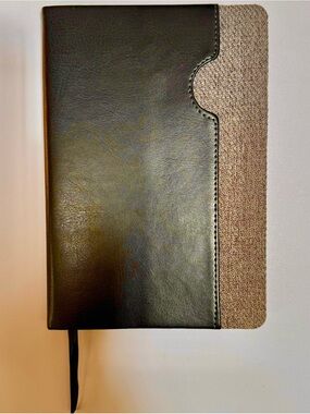 Eccolo Black Faux Leather Traveler Journal